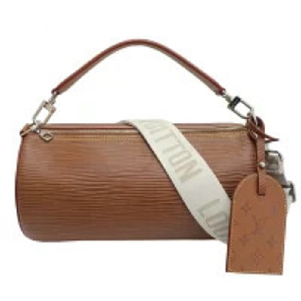 Louis Vuitton Soft Polochon Bag Epi Leather Brown Hand Shoulder Strap